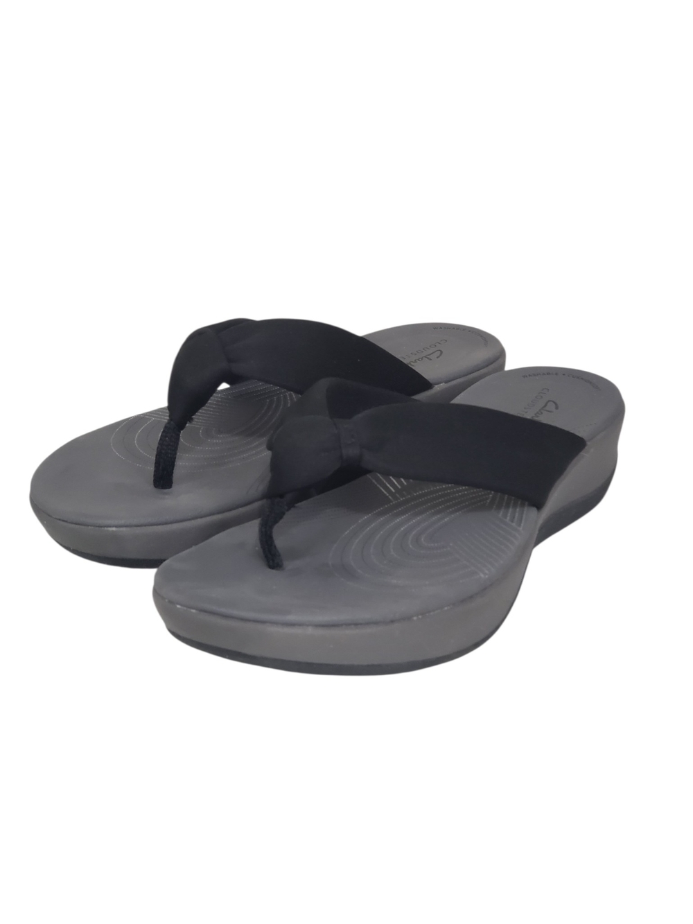 Clarks Women's Grey Cloudsteppers Arla Glison Flip-Flops Size 9